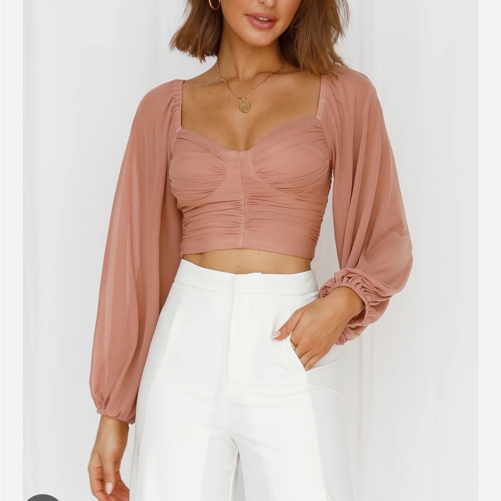 Hello Molly Enchanting Hymns Crop Blush